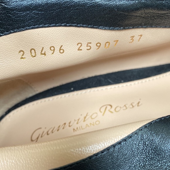 Gianvito Rossi Black Suede Vamp Heels - Size 37 IT - Picture 12 of 17